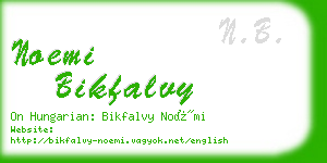 noemi bikfalvy business card